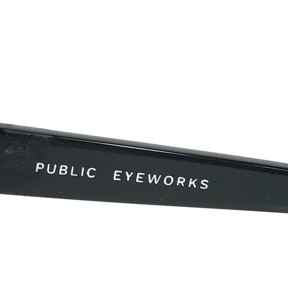 Public Eyeworks Eyeglasses Frames CAMDEN-C01 Brown Blue Thick Rim 52-19-140
